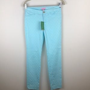 NWT Lilly Pulitzer 00 Kelly Skinny Ankle Pant E153